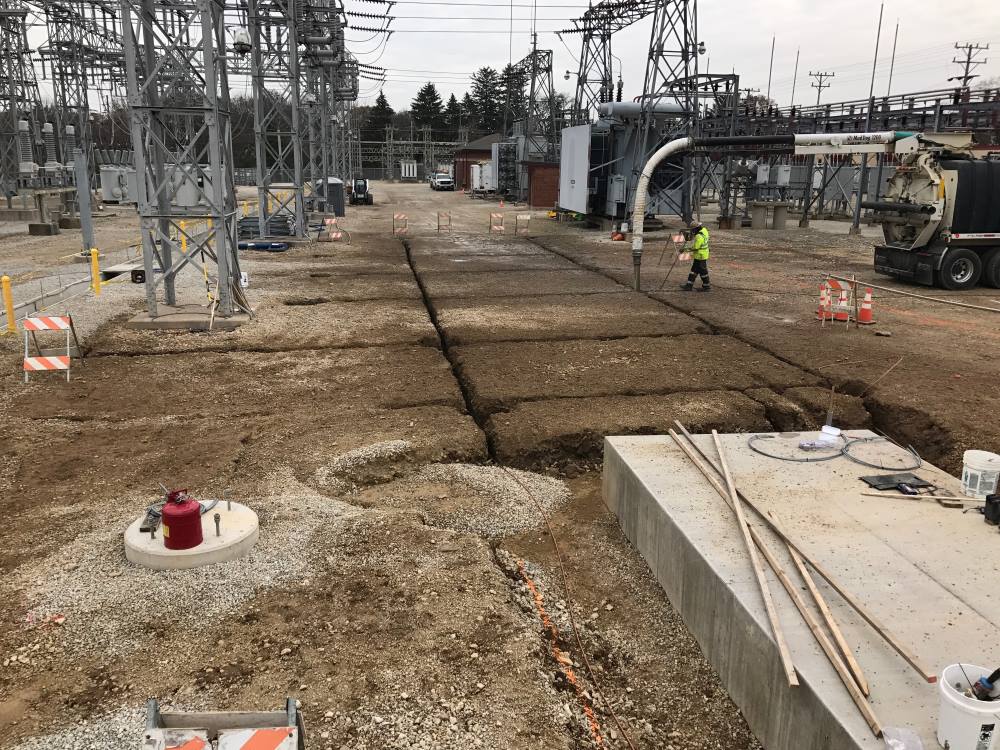 Substation Plot Trenching with Hydrovac - Wisconsin Utility Exposure