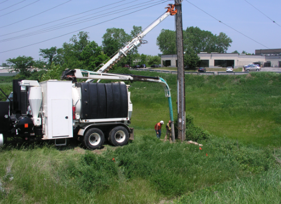 Dug Utility Pole Hole - Wisconsin Utility Exposure, Inc.
